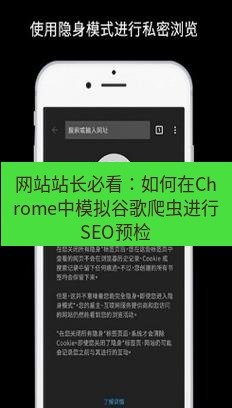谷歌浏览器下载 网站站长必看：如何在Chrome中模拟谷歌爬虫进行SEO预检