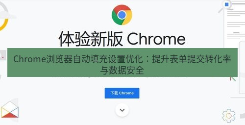 谷歌浏览器下载 Chrome浏览器自动填充设置优化：提升表单提交转化率与数据安全