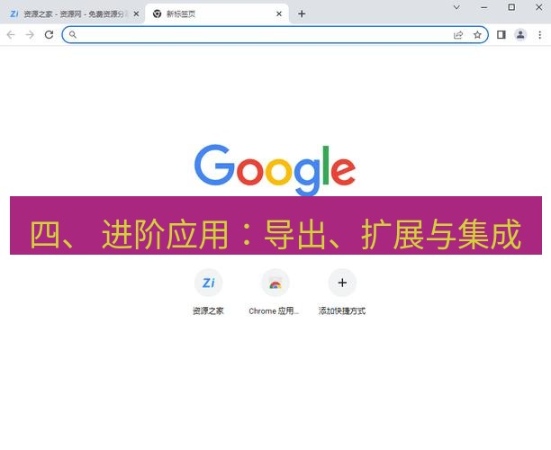 谷歌浏览器下载 四、 进阶应用：导出、扩展与集成