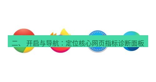 谷歌浏览器下载 二、 开启与导航：定位核心网页指标诊断面板